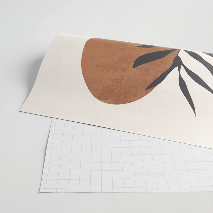 Abstract Art  Minimal Plant 12 Wrapping Paper Gallery Image 2