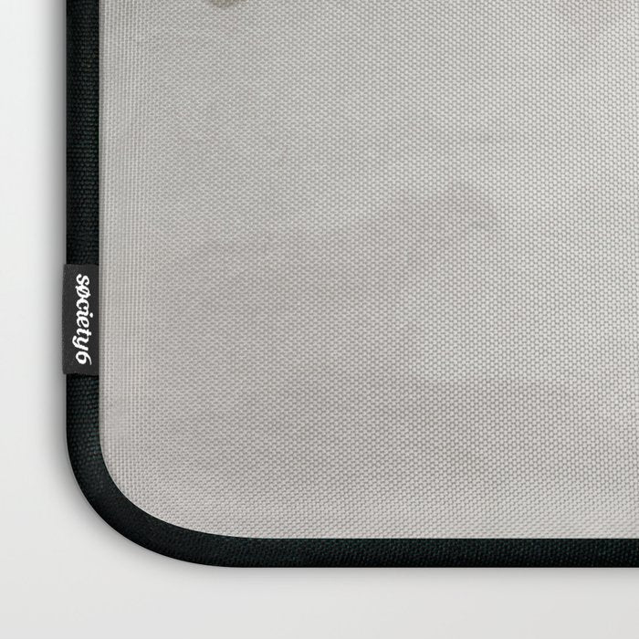 Sands of Time III - Neutral White Beige Gray Sandy Beach Ocean Gray Cloud Abstract Nature Painting Laptop Sleeve Gallery Image 3