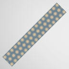 Boho Summer Sun Pattern XVII Blue and Beige Table Runner Gallery Image 3