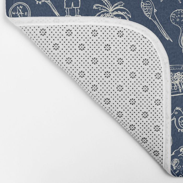 Pirate Play - Blue Bath Mat Gallery Image 2