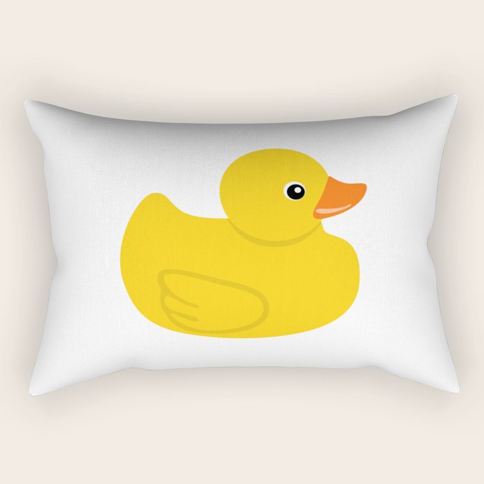 Yellow rubber duck Rectangular Pillow Gallery Image 2