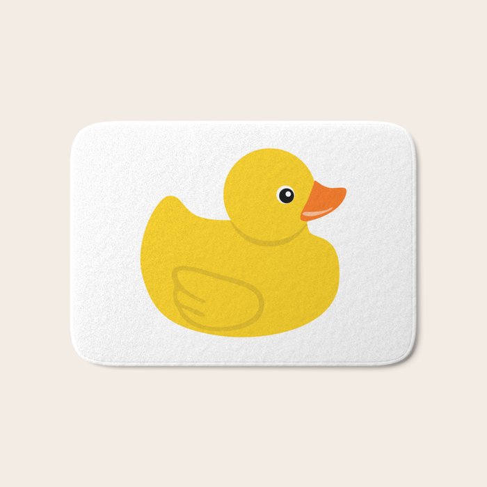 Yellow rubber duck Bath Mat
