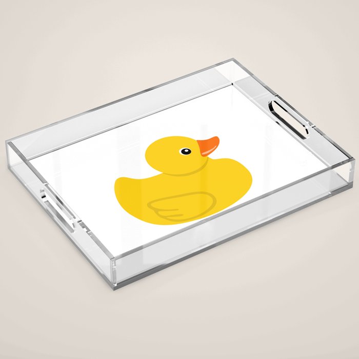 Yellow rubber duck Acrylic Tray Gallery Image 1