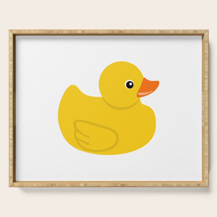 Yellow rubber duck Serving Tray Gallery Image 1