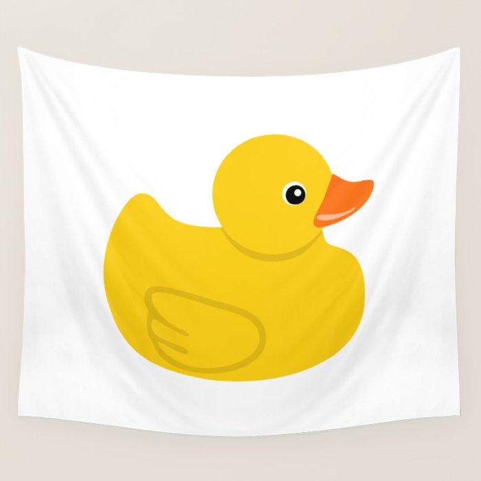 Yellow rubber duck Wall Tapestry Gallery Image 1