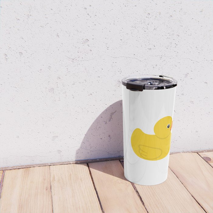 Yellow rubber duck Travel Mug Gallery Image 4