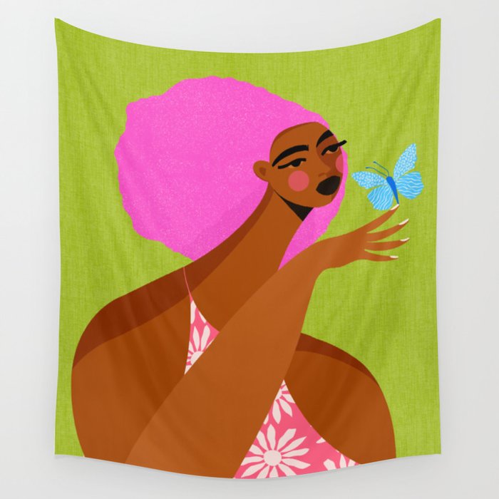 Butterfly Chats Wall Tapestry Gallery Image 4