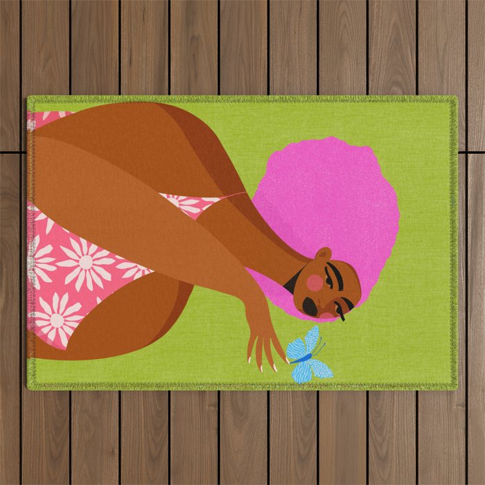 Butterfly Chats Outdoor Rug Gallery Image 1