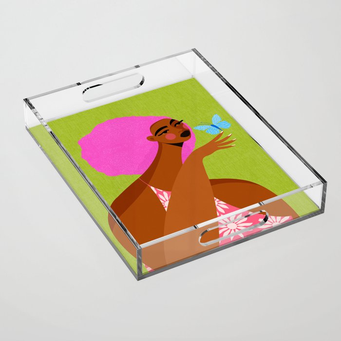 Butterfly Chats Acrylic Tray Gallery Image 1