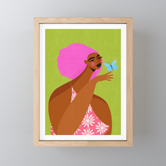 Butterfly Chats Mini Art Print