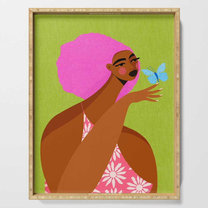 Butterfly Chats Serving Tray Gallery Image 1