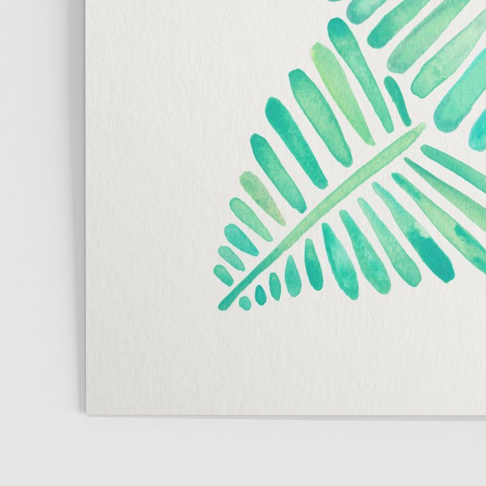 Tropical Banana Leaves - Mint Palette Poster Gallery Image 3
