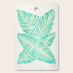 Tropical Banana Leaves - Mint Palette Cutting Board Gallery Image 1
