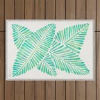 Tropical Banana Leaves - Mint Palette Outdoor Rug Gallery Image 1