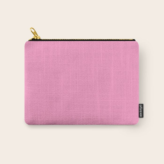 Cheerful Pink Solid Color Carry All Pouch Gallery Image 1