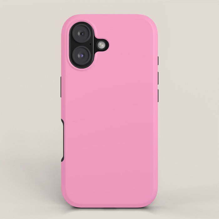 Cheerful Pink Solid Color iPhone Case Gallery Image 1