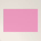 Cheerful Pink Solid Color Welcome Mat Gallery Image 1