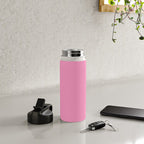 Cheerful Pink Solid Color Water Bottle Gallery Image 4
