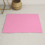 Cheerful Pink Solid Color Rug Gallery Image 1