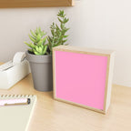 Cheerful Pink Solid Color Mini Art Print Gallery Image 2