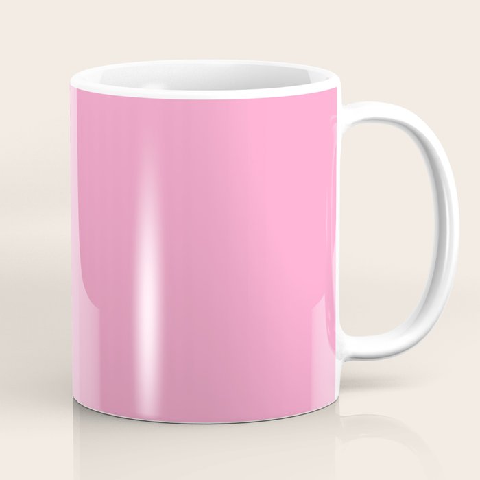 Cheerful Pink Solid Color Coffee Mug Gallery Image 1