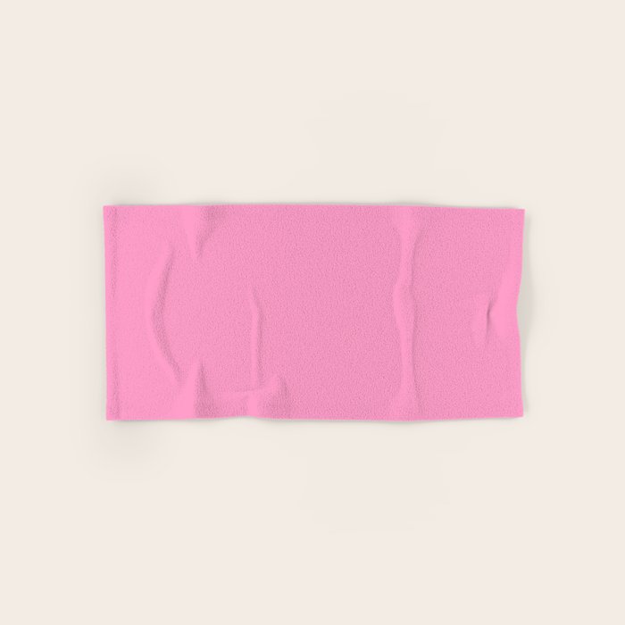 Cheerful Pink Solid Color Bath Towel Gallery Image 1