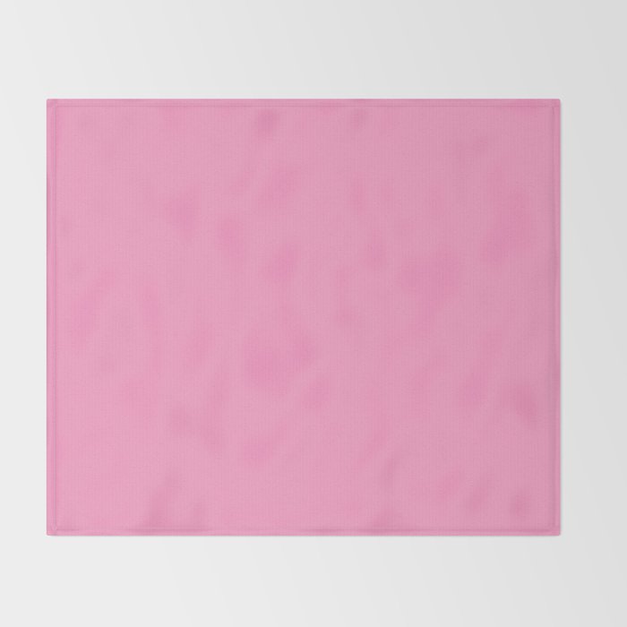 Cheerful Pink Solid Color Throw Blanket Gallery Image 2