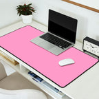 Cheerful Pink Solid Color Desk Mat Gallery Image 2