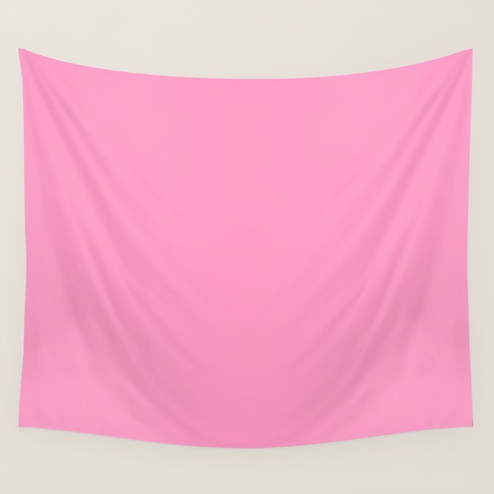 Cheerful Pink Solid Color Wall Tapestry Gallery Image 4