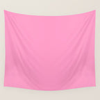 Cheerful Pink Solid Color Wall Tapestry Gallery Image 4