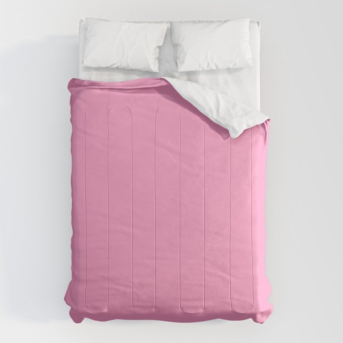 Cheerful Pink Solid Color Comforter Gallery Image 1