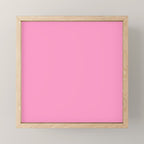 Cheerful Pink Solid Color Mini Art Print Gallery Image 1