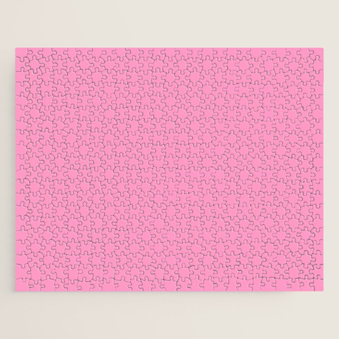 Cheerful Pink Solid Color Jigsaw Puzzle Gallery Image 1