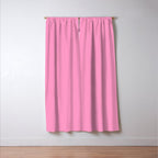 Cheerful Pink Solid Color Window Curtain Gallery Image 3