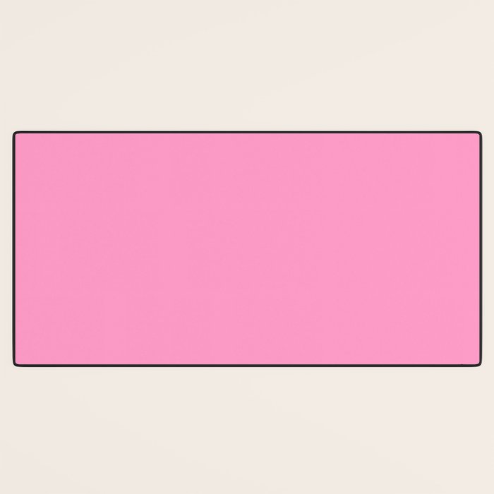 Cheerful Pink Solid Color Desk Mat Gallery Image 3