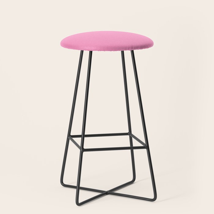 Cheerful Pink Solid Color Stool Gallery Image 1