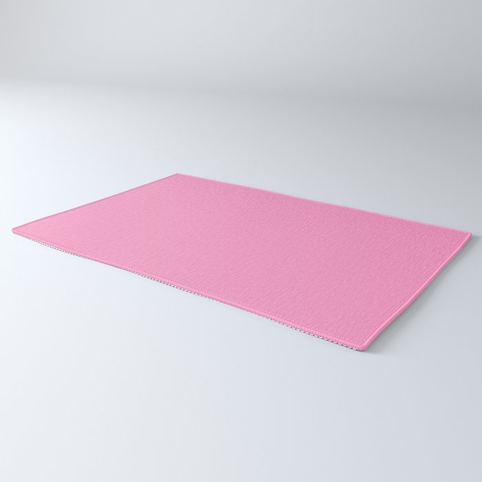 Cheerful Pink Solid Color Rug Gallery Image 3