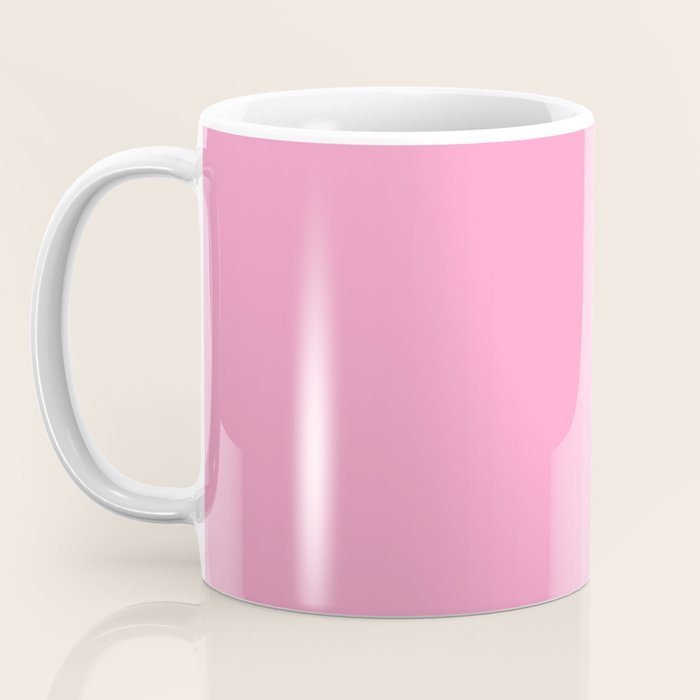 Cheerful Pink Solid Color Coffee Mug Gallery Image 3