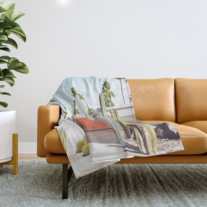Palm Springs California Throw Blanket Gallery Image 1