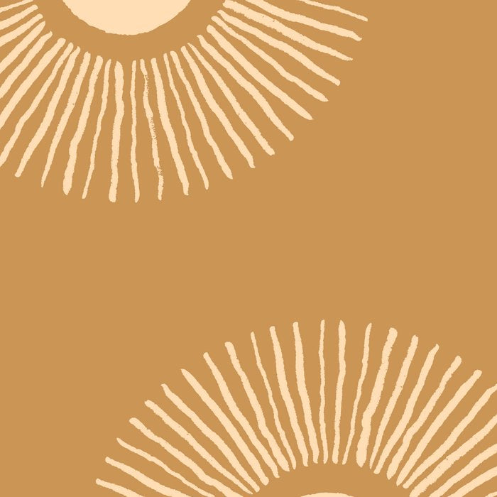 Sun Pattern - Amber Gold Coffee Mug Gallery Image 2