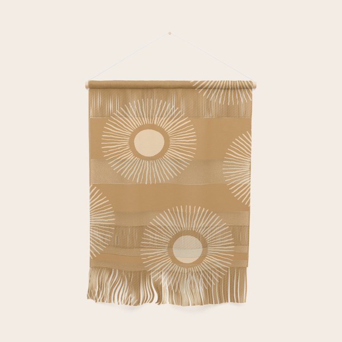 Sun Pattern - Amber Gold Wall Hanging Gallery Image 1