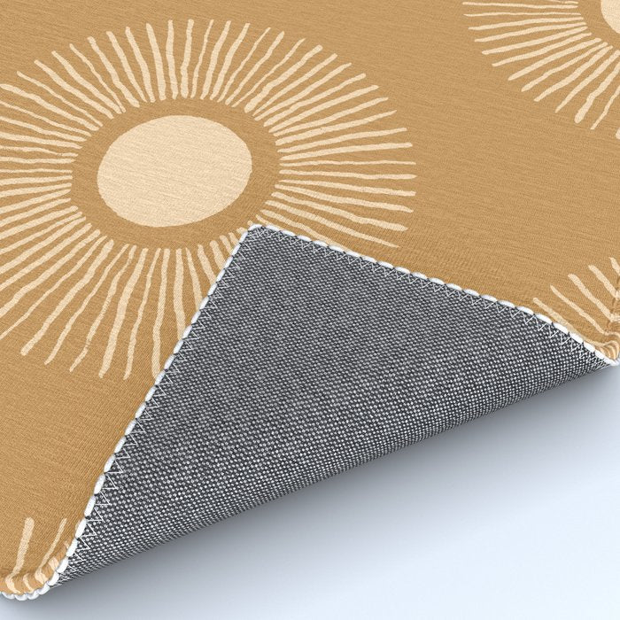 Sun Pattern - Amber Gold Rug Gallery Image 4