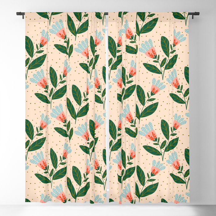Whimsical Spring Floral  Window Curtain Gallery Image 5
