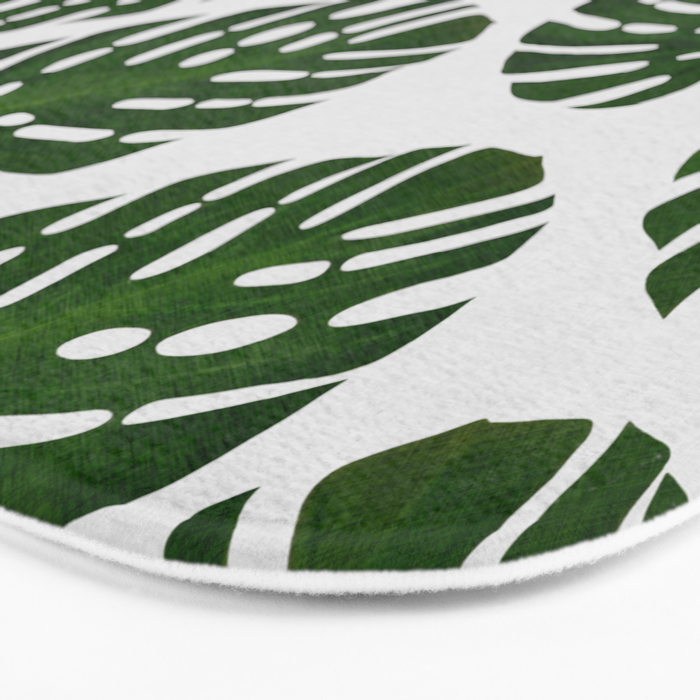 Monstera Leaf III Bath Mat Gallery Image 3