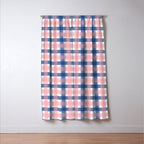 Soft Tones Grid Fusion Window Curtain Gallery Image 3