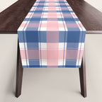 Soft Tones Grid Fusion Table Runner Gallery Image 1