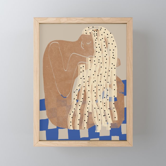 MOOD WOMAN Portrait  Mini Art Print Gallery Image 1