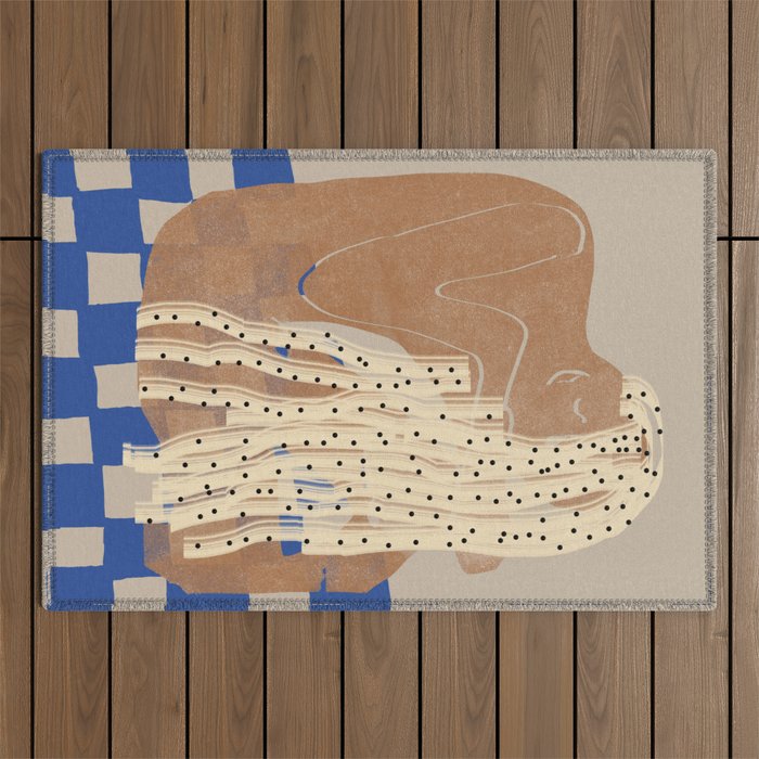 MOOD WOMAN Portrait  Outdoor Rug Gallery Image 1