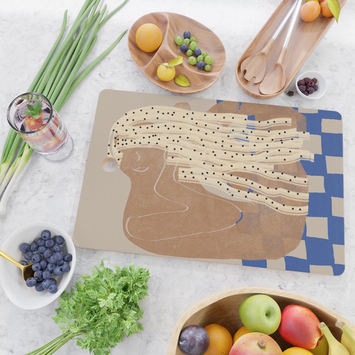 MOOD WOMAN Portrait  Cutting Board Gallery Image 2