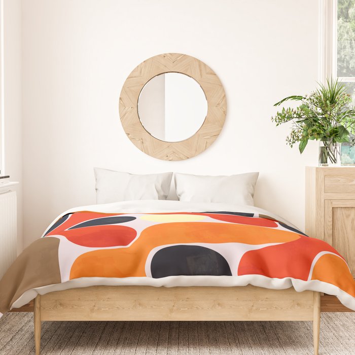 Mid-century geometry no4 Duvet Cover Gallery Image 3